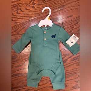 Green Dinosaur Kids One Piece by Okie Dokie